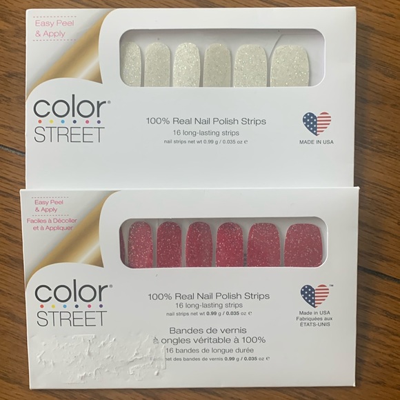 Color Street Other - Color Street Nail Polish Strips❤️💗🤍
